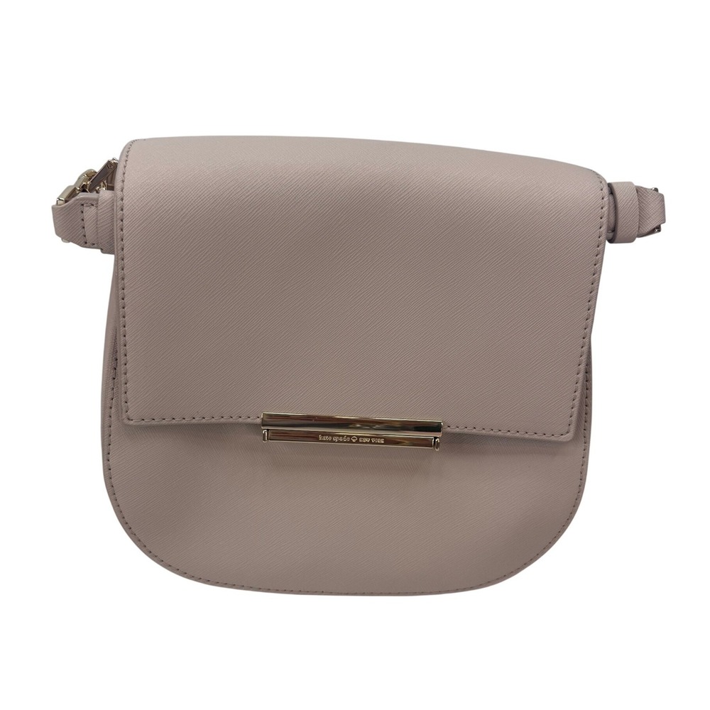 Kate Spade Cameron Street Byrdie‎ Saffiano Leather Saddle Bag Dusty Pink NEW